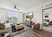 Thumbnail 9 of 59 - Living room at The Quarry Luxury Apartment Homes, Colorado, 80526