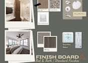 Thumbnail 16 of 18 - A collection of images showcasing various bathroom finishes and features.