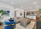 Thumbnail 8 of 31 - Living room at Prism at Diamond Ridge, Moon Township, Pennsylvania
