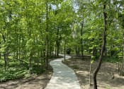 Thumbnail 45 of 45 - a path in the middle of a forest at The BLVD at Wilson Crossings, Wyoming, MI 49418