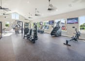 Thumbnail 33 of 58 - the estates with exercise equipment and windows at Palm Grove, Ellenton