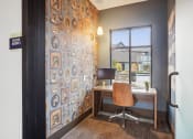 Thumbnail 41 of 56 - a desk and chair in a room with a window at Notch66, Longmont, Colorado