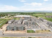 Thumbnail 55 of 56 - an aerial view of a group of houses on a city street at Notch66, Longmont, Colorado