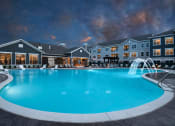 Thumbnail 11 of 56 - Night View Of Pool at Watermark at Steele Crossing, Arkansas