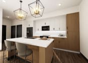 Thumbnail 9 of 40 - a kitchen with a large island and two lights at Stella, Arizona, 85143