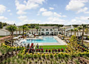 Thumbnail 1 of 115 - Drone Pool Area View at Terrassa Luxury Apartments, St. Augustine