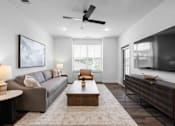 Thumbnail 63 of 115 - Living Room With TV at Terrassa Luxury Apartments, Florida