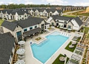 Thumbnail 46 of 59 - Drone Pool View at The Levi Luxury Apartments, Georgia, 30253