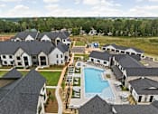 Thumbnail 15 of 59 - Aerial Pool View at The Levi Luxury Apartments, Georgia