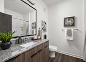 Thumbnail 40 of 59 - Modern Bathroom at The Levi Luxury Apartments, McDonough, GA