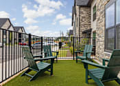 Thumbnail 19 of 59 - Outdoor Patio at The Levi Luxury Apartments, McDonough