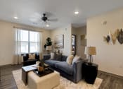 Thumbnail 8 of 38 - Living room at Upland Flats, Colorado Springs, CO, 80922