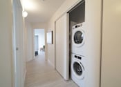Thumbnail 50 of 77 - In-suite Washer and Dryer and Closet at 703 St. Anne's Road Apartments, Winnipeg, MB