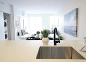 Thumbnail 34 of 77 - Modern Kitchen With Dining Area at 703 St. Anne's Road Apartments, Winnipeg,MB
