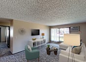 Thumbnail 9 of 22 - Mountain View Apartments - Living Room