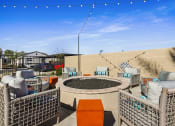 Thumbnail 22 of 24 - Outdoor Fireplace Lounge at Avilla Gateway, Phoenix