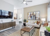 Thumbnail 3 of 8 - Modern Living Room at Avilla Traditions, Grand Prairie, TX 75052
