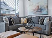 Thumbnail 2 of 10 - Living Room Interior at Avilla Berry Creek Highlands, Georgetown, TX 78633