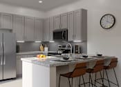 Thumbnail 22 of 23 - Gourmet Kitchen with Island at Avilla Boat Club, Fort Worth, TX 76179