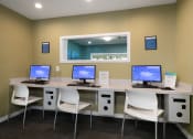 Thumbnail 8 of 39 - Computer kiosk station with free printing at Stoneridge Apartments, Gainesville, FL