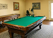 Thumbnail 2 of 4 - A pool table in a room at Hearthside Collierville, Collierville, TN.