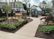 Thumbnail 10 of 10 - Lush Green Courtyard Wit Walking Paths at Spring Arbor Cottage of Salisbury, Midlothian, Virginia