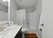 Thumbnail 14 of 35 - a bathroom with a sink toilet and bathtub at Waldan Pond Apartments, Acworth, 30102