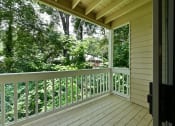 Thumbnail 33 of 35 - the view from the porch of a cabin in the woods