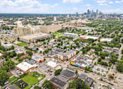 Thumbnail 27 of 35 - an aerial view of the city with the skyline in the background