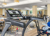 Thumbnail 11 of 25 - a treadmill in the fitness center at the monarch apartments in midtown