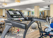 Thumbnail 25 of 25 - a treadmill in the fitness center at the monarch apartments in midtown