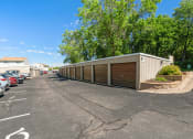 Thumbnail 30 of 57 - a long parking lot with a long garage door