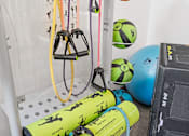 Thumbnail 26 of 53 - a set of scuba gear inside of a small room