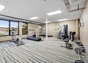Thumbnail 14 of 30 - the gym at the landing at pullman apartments in pullman