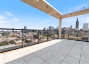 Thumbnail 25 of 35 - a view of the chicago skyline from a balcony