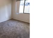 Thumbnail 18 of 29 - a bedroom with a window and a carpeted floor