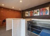 Thumbnail 12 of 28 - a wet room with a shower and a washer and dryer