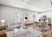 Thumbnail 1 of 24 - Grocers Ice Lofts - Living Room & Kitchen