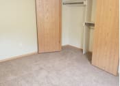 Thumbnail 5 of 14 - a bedroom with a closet and a carpeted floor