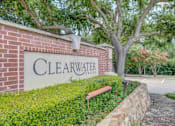 Thumbnail 9 of 25 - a sign for clearwater center in front of a brick wall