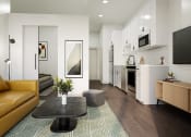 Thumbnail 24 of 103 - a living room with a couch and a table