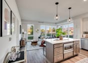 Thumbnail 34 of 55 - Kitchen and Living space