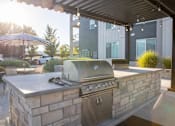 Thumbnail 63 of 75 - Outdoor grilling are at Parc on 5th Apartments & Townhomes