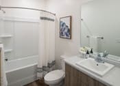 Thumbnail 18 of 33 - Spa Inspired Bathroom at Foothill Lofts Apartments & Townhomes, Utah, 84341