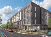 Thumbnail 6 of 29 - Exterior of Building at The Arza Apartments