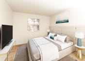 Thumbnail 6 of 24 - Main Bedroom With Television at Cimarron Place Apartments, Tucson, 85712