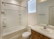 Thumbnail 10 of 25 - Large Bathroom with Soaking Tub at Meadows at Homestead Logan, UT 84321