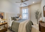 Thumbnail 3 of 20 - Bedroom with Ceiling Fan at Orchard Park Apartments