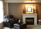 Thumbnail 20 of 40 - living area with fireplace at Metropolitan Collection Apartments, Renton, 98057