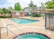 Thumbnail 13 of 26 - Hot Tub And Swimming Pool at Aspen Park Apartments, California
